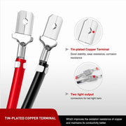 2pcs 16AWG For LED Lights / Off-Road Lights Car Wiring Harness Extension Cable Kit