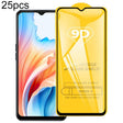 For OPPO A2x / A1i 5G 25pcs 9D Full Glue Screen Tempered Glass Film - OPPO Tempered Glass by PMC TechLife | Online Shopping South Africa | PMC TechLife | Buy Now Pay Later Mobicred