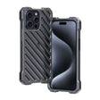 For iPhone 15 Pro R-JUST RJ-50 Hollow Breathable Armor Metal Phone Case(Space Grey) - iPhone 15 Pro Cases by R-JUST | Online Shopping South Africa | PMC TechLife | Buy Now Pay Later Mobicred