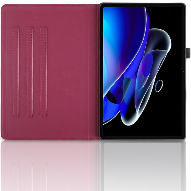 For Realme Pad 2 Tree Life Embossed Rotation Leather Tablet Case(Red)