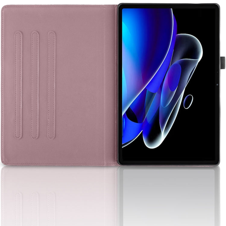 For Realme Pad 2 Tree Life Embossed Rotation Leather Tablet Case(Rose Gold)