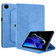 For Realme Pad 2 Tree Life Embossed Rotation Leather Tablet Case(Blue)