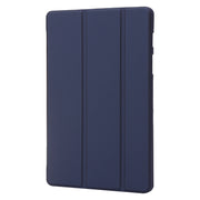 For Samsung Galaxy Tab S9+ / S10+ 3-Fold Holder Silicone Leather Tablet Case(Dark Blue)