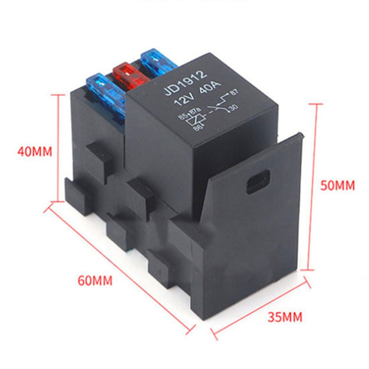 24V 5 Pin Car RV Engine Compartment Multi-Way Fuse Holder 3 Ways With Relay Holder