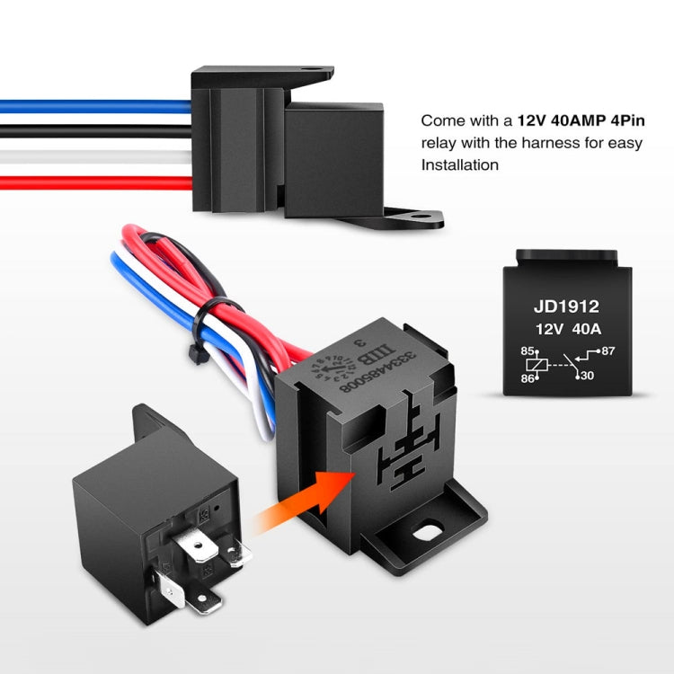 4 in 1 12V Car Racing Ignition Switch Panel with Switch & Engine Start Button & Relay Wiring Harness