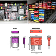 140pcs / Set Car Fuse Set Portable Standard & Mini Fuses