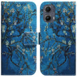 For Motorola Edge 2024 Coloured Drawing Flip Leather Phone Case(Apricot) - Motorola Cases by PMC Jewellery | Online Shopping South Africa | PMC Jewellery | Buy Now Pay Later Mobicred