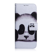 For Motorola Edge 2024 Coloured Drawing Flip Leather Phone Case(Panda)