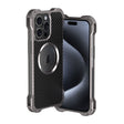 For iPhone 15 Pro R-JUST RJ51 Hollow MagSafe Magnetic Metal Phone Case(Space Grey) - free shipping - PMC TechLife - Order now!