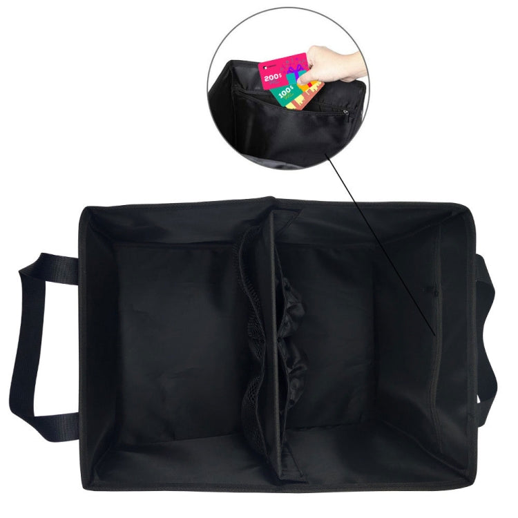 Oxford Cloth Multifunctional Foldable Large Capacity Car Trunk Storage Box(Black)