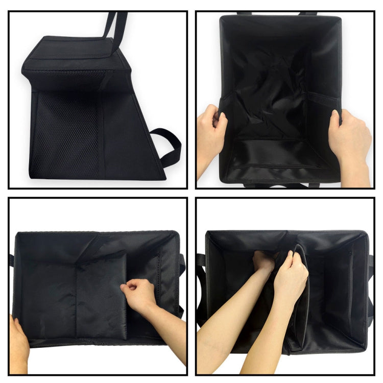 Oxford Cloth Multifunctional Foldable Large Capacity Car Trunk Storage Box(Black)