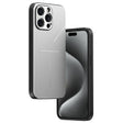 For iPhone 15 Pro R-JUST RJ52 3-Line Style Metal TPU Shockproof Phone Case(Silver) - free shipping - PMC TechLife - Order now!