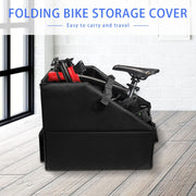 Oxford Cloth Car Trunk Folding Bicycle Storage Box without Dust Cover(Black)