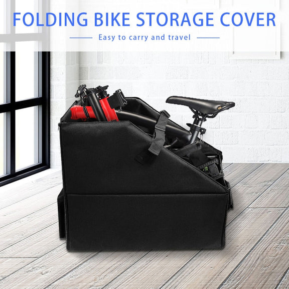 Oxford Cloth Car Trunk Folding Bicycle Storage Box without Dust Cover(Black)