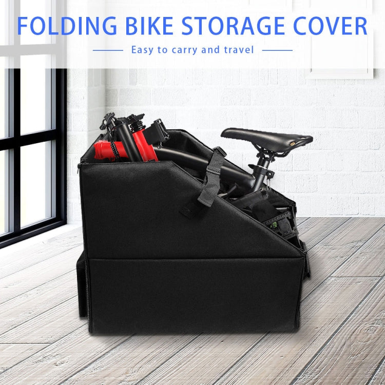 Oxford Cloth Car Trunk Folding Bicycle Storage Box without Dust Cover(Black)
