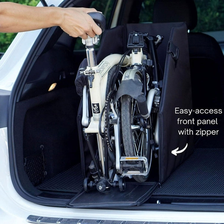 Oxford Cloth Car Trunk Folding Bicycle Storage Box without Dust Cover(Black)