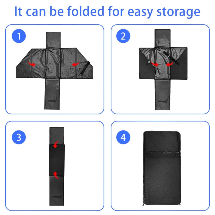 Oxford Cloth Car Trunk Folding Bicycle Storage Box with Dust Cover(Black)
