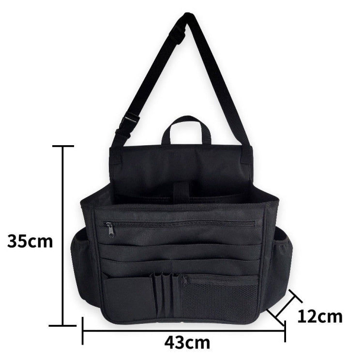 Portable Large Capacity Car Seat Back Storage Bag(Black)