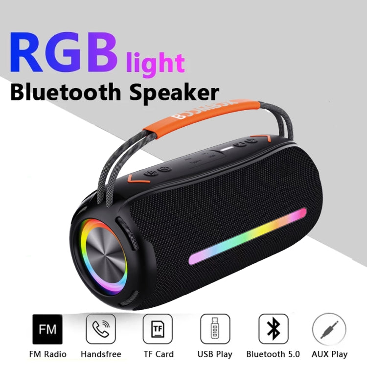 T&G X360 20W RGB Colorful Bluetooth Speaker Portable Outdoor 3D Stereo Speaker(Blue)