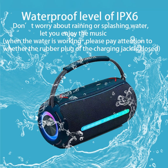 T&G X360 20W RGB Colorful Bluetooth Speaker Portable Outdoor 3D Stereo Speaker(Red)