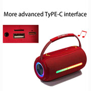 T&G X360 20W RGB Colorful Bluetooth Speaker Portable Outdoor 3D Stereo Speaker(Red)
