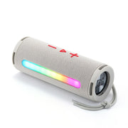 T&G TG374 Portable 3D Stereo Bluetooth Speaker Subwoofer Support FM / TF Card / RGB Light(Grey)