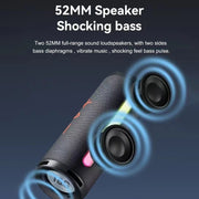 T&G TG374 Portable 3D Stereo Bluetooth Speaker Subwoofer Support FM / TF Card / RGB Light(Black)