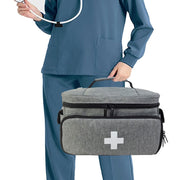 Small Medicine Storage Bag Home First Aid Kit(Grey)