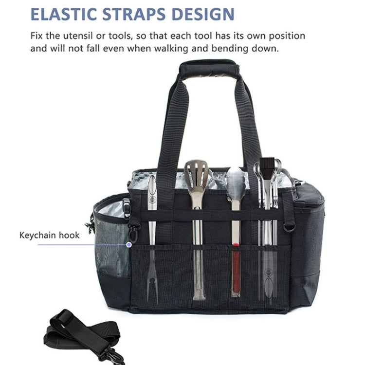 Large Foldable and Portable Outdoor Car Camping Picnic Storage Bag(Grey)
