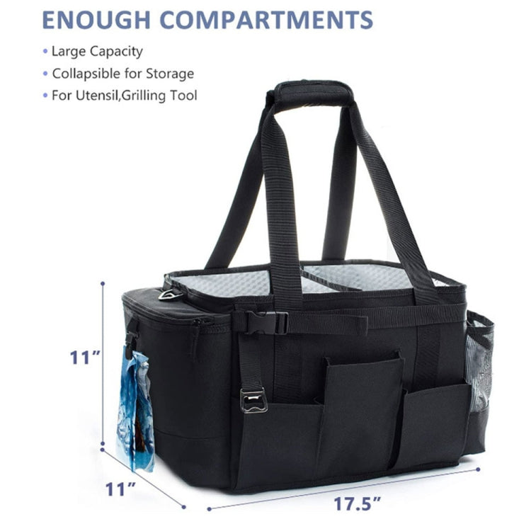 Large Foldable and Portable Outdoor Car Camping Picnic Storage Bag(Grey)