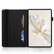 For Honor Pad 9 Tree Life Series Embossed Leather Tablet Case(Black)