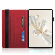 For Honor Pad 9 Tree Life Series Embossed Leather Tablet Case(Red)