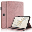 For Honor Pad 9 Tree Life Series Embossed Leather Tablet Case(Rose Gold) - Honor by PMC TechLife | Online Shopping South Africa | PMC TechLife | Buy Now Pay Later Mobicred
