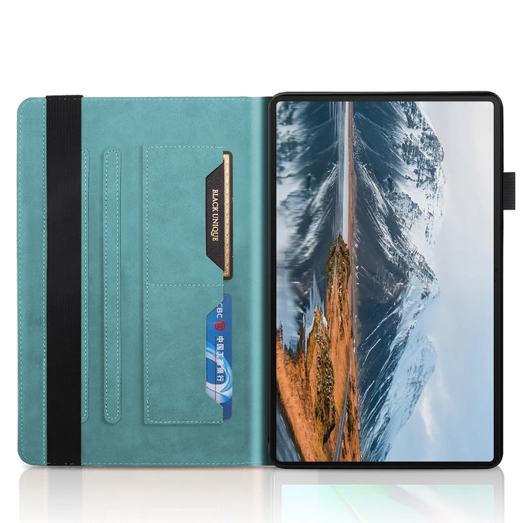 For Honor Pad X8a Tree Life Series Embossed Leather Tablet Case(Lake Blue)
