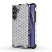 For Samsung Galaxy A35 5G Shockproof Honeycomb PC + TPU Protective Phone Case(White)