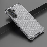 For Samsung Galaxy A35 5G Shockproof Honeycomb PC + TPU Protective Phone Case(White)