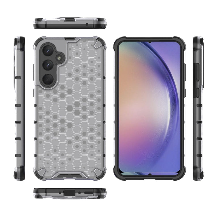 For Samsung Galaxy A35 5G Shockproof Honeycomb PC + TPU Protective Phone Case(White)