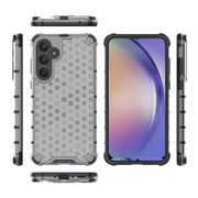 For Samsung Galaxy A35 5G Shockproof Honeycomb PC + TPU Protective Phone Case(White)