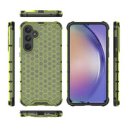 For Samsung Galaxy A35 5G Shockproof Honeycomb PC + TPU Protective Phone Case(Green)