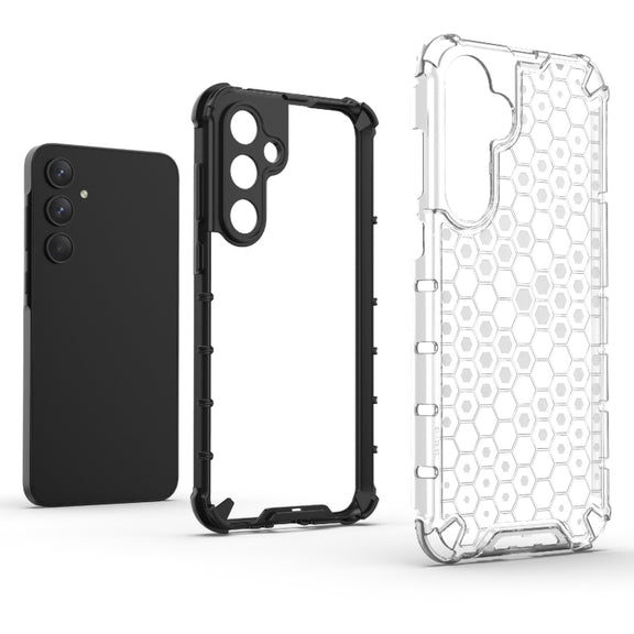 For Samsung Galaxy A35 5G Shockproof Honeycomb PC + TPU Protective Phone Case(Green)