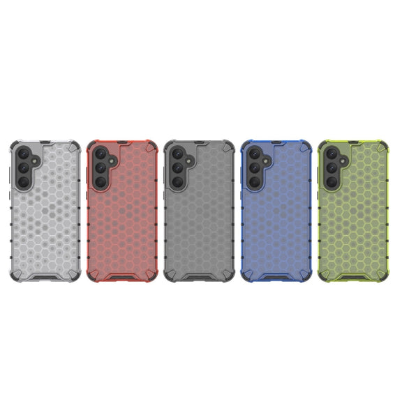 For Samsung Galaxy A35 5G Shockproof Honeycomb PC + TPU Protective Phone Case(Green)