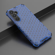 For Samsung Galaxy A35 5G Shockproof Honeycomb PC + TPU Protective Phone Case(Blue)