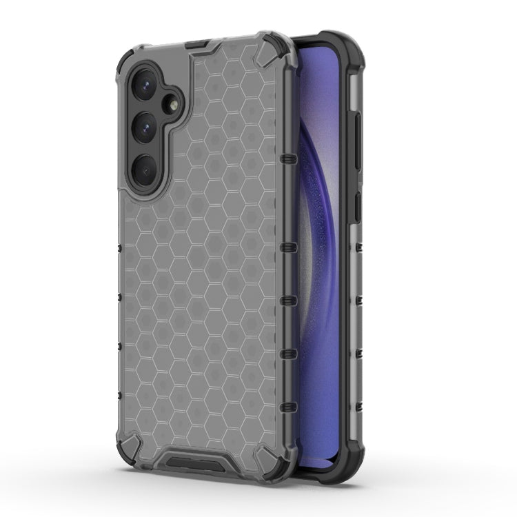 For Samsung Galaxy A35 5G Shockproof Honeycomb PC + TPU Protective Phone Case(Black)