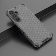 For Samsung Galaxy A35 5G Shockproof Honeycomb PC + TPU Protective Phone Case(Black)