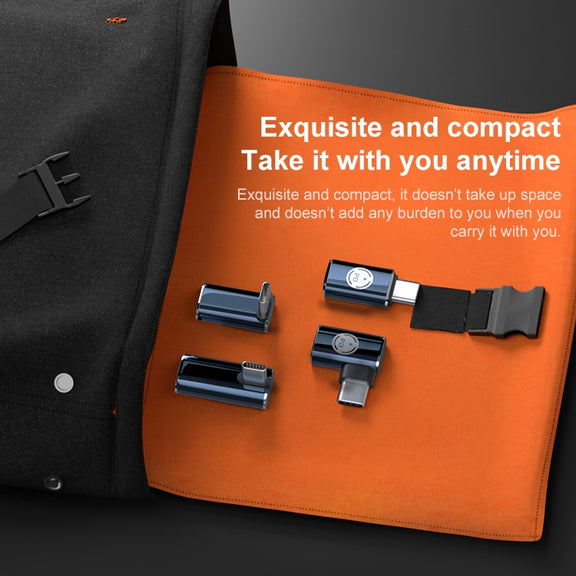 8 Pin to USB-C / Type-C Male Adapter Supports Charging & Data Transmission, Style:3D Bend
