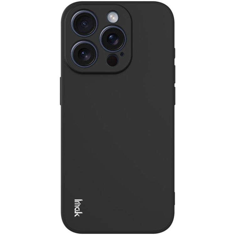 For iPhone 15 Pro Max imak UC-4 Series Straight Edge TPU Phone Case(Black)