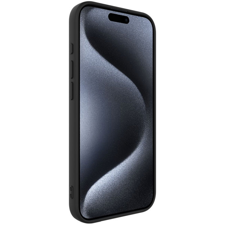For iPhone 15 Pro Max imak UC-4 Series Straight Edge TPU Phone Case(Black)