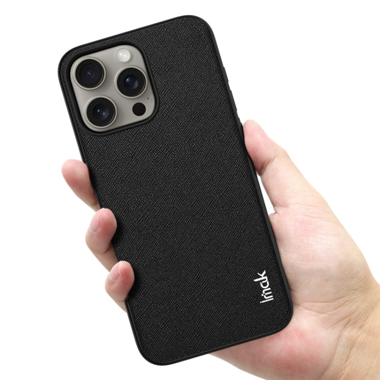For iPhone 15 Pro Max IMAK LX-5 Series Shockproof PC + PU + TPU Protective Phone Case(Cross Texture)