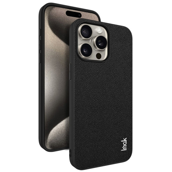 For iPhone 15 Pro Max IMAK LX-5 Series Shockproof PC + PU + TPU Protective Phone Case(Cross Texture)