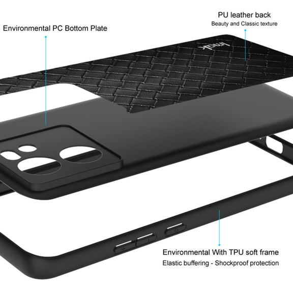 For iPhone 15 Pro Max IMAK LX-5 Series Shockproof PC + PU + TPU Protective Phone Case(Cross Texture)